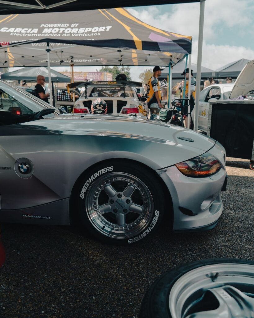 Modified BMW Z4 E85 silver