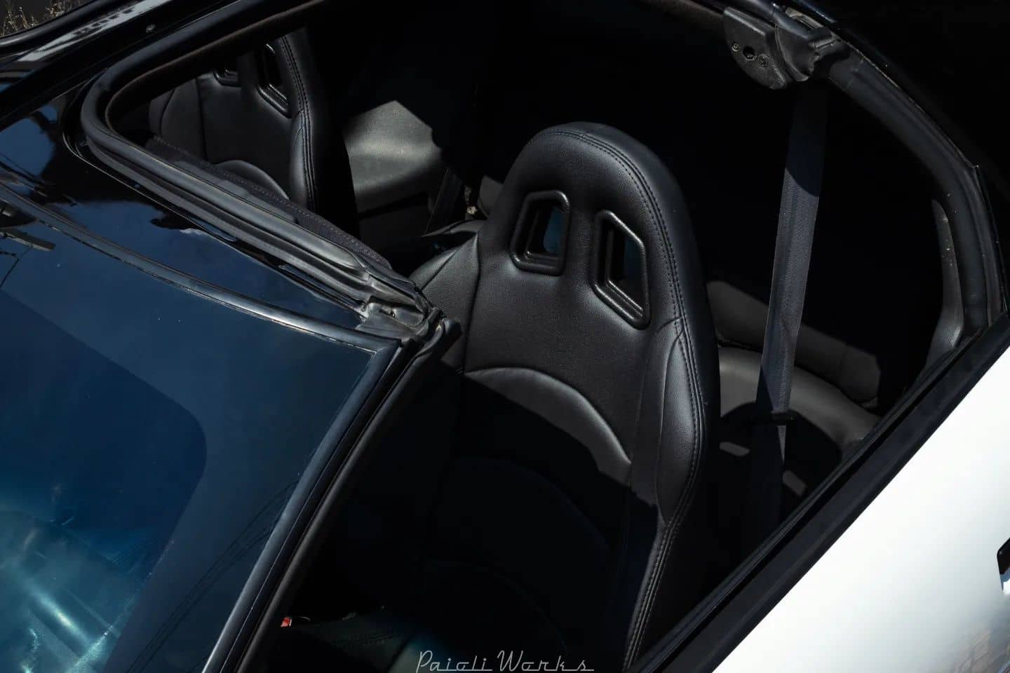 Custom Targa top conversion in a 4th gen Chevy Camaro Z28