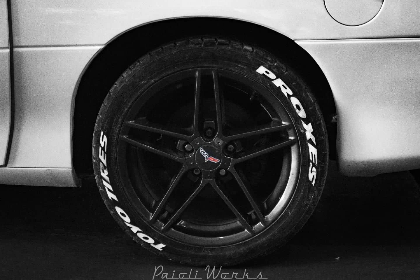 Chevy Corvette Z06 rims on a 4th Gen Chevy Camaro Z28