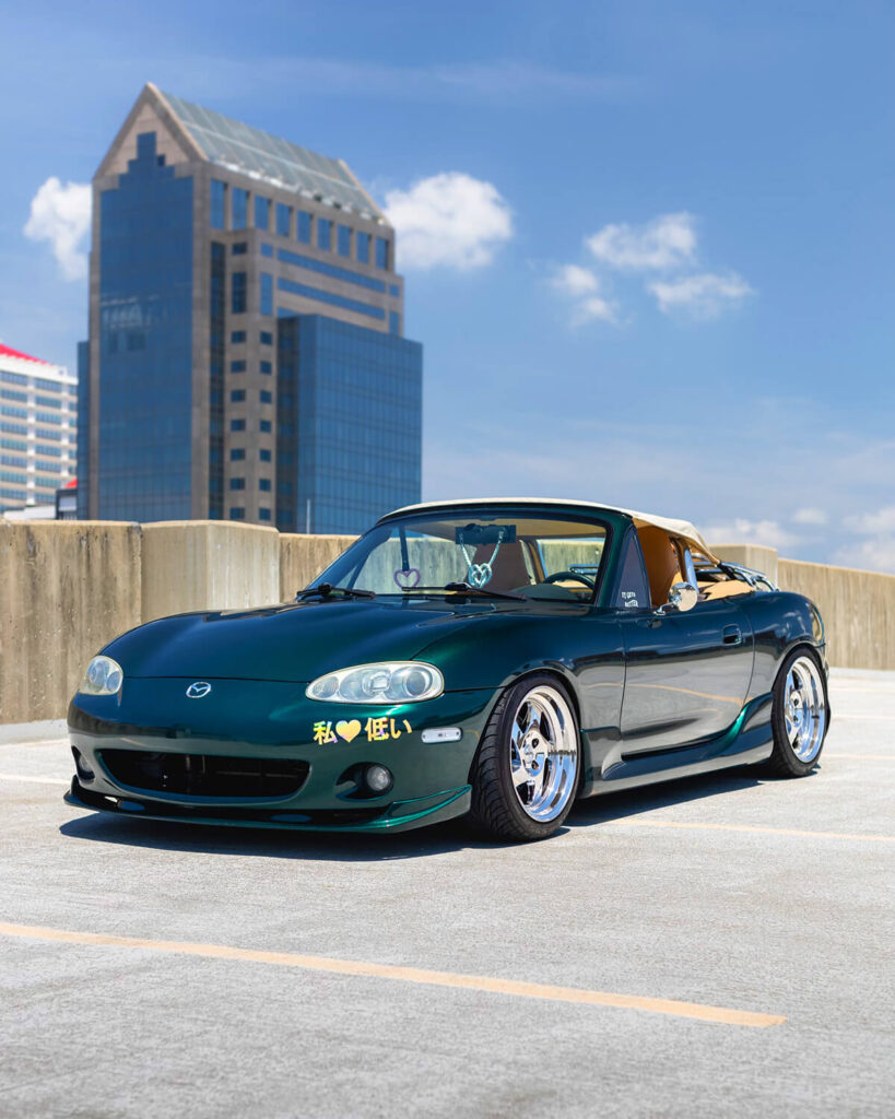 Tastefully Modified Mazda MX5 Miata NB With Retro Styling