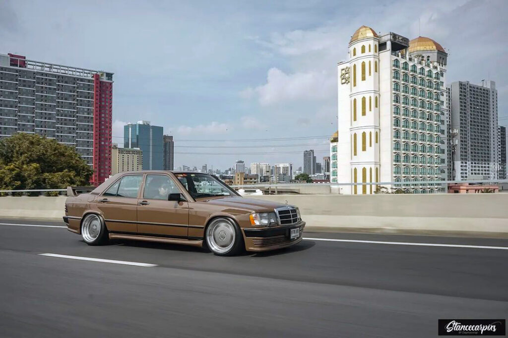 Bagged 1986 Mercedes 190E on AMG Hammer Rims From Thailand - Part 2 ...