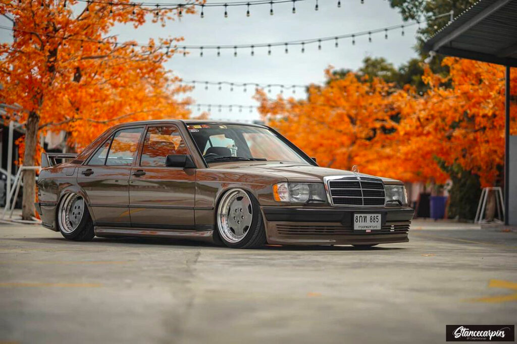 Bagged 1986 Mercedes 190E on AMG Hammer Rims From Thailand - Part 2 ...